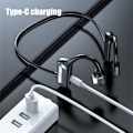 Miniatyrbild 5 av 5: Hörlurar Smärtfria Open Ear Trådlös Bluetooth Vattentät Stereo Handsfree Bluetooth Red