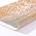 Pikkukuva 1 / 7: Kiiltävä Kristalli Strass Teippi Crystal Rhinestone Nauhat Vahva Itseliimautuva Teippi DIY-Koristeluun Champagne Champagne 1.5cm