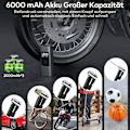 Miniatyrbilde 2 av 5: 6000mAh Mini Elektrisk Luftpumpe, Bærbar Luftkompressor Trådløs Dekkpump 150PSI med Digital LCD-skjerm, Elektrisk Sykkelpumpe med LED-lys