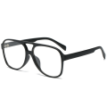 Pikkukuva 4 / 4: Retro vintage 70-luvun Aviator Polarisoivat Aurinkolasit Kaksinkertainen Silta Kevyt Kehys Miehille Ja Naisille (Musta/Keltainen) Musta black