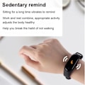 Miniatyrbilde 4 av 5: Smartklokke, Fitness Tracker med pulsmåling/blodsukker/søvnmonitorering/varselpåminnelse, vanntett klokke for iOS Android - Svart Kirsebær
