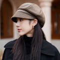Miniatyrbilde 1 av 10: Koreansk versjon Høst-vinter-ny caps i ensfarget 02 2 2
