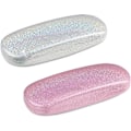 Miniatyrbilde 2 av 5: 2 stk rosa og hvite glitter harde etui for briller, Porta