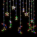 Pikkukuva 4 / 7: vidaXL Tähti- ja kuuläpyskä, kaukosäädin, 138 LED, monivärinen 480 multicolor