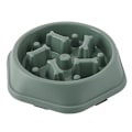 Miniatyrbillede 1 af 5: Langsom Foder Skål til Kæledyr Anti-Kvælning Madskål PP Plast Skål Green