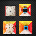 Pikkukuva 4 / 4: 3x3 4X4 5X5 Pyramid Magic Cube Super Smooth Magic Rubiks Puzzle Fast Speed Rubics Rubix Toy 4X4