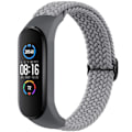 Miniatyrbilde 1 av 7: Flettet klokkebånd for Xiaomi Mi Band 7 6 5 4 3 Rem Elastisk justerbar armbånd for Amazfit Band 5 Band Erstatningsarmbånd grå grey For Xiaomi Mi Band 7