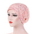 Pikkukuva 7 / 9: Turbaanihattu Pehmeä Moottoripyörähuppu VAALEANPUNAINEN pink
