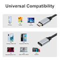 Miniatyrbild 5 av 5: USB-C förlängningskabel USB 3.1 Gen2 1M 1m