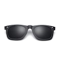 Miniatyrbillede 1 af 6: Clip-on Wayfarer Solbriller Sort - Fastgør til eksisterende Briller sort black