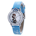 Miniatyrbillede 1 af 2: Elsa og Anna Frozen Style Glowing Snowflake Flickklocka för flickor- Blue