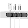 Miniatyrbillede 1 af 9: BASEUS Kabelholder, 3 magnetiske klips, sort