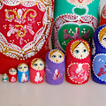 Miniatyrbild 2 av 5: Rysk Matryoshka-docka, 10 delar set ryska dockor, trä