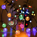 Miniatyrbillede 4 af 5: LED Solar Bubble Ball String Lights, Udendørs Vandtæt Have L