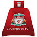 Miniatyrbild 1 av 6: Liverpool FC Gradient Påslakan Set Enkelsäng Röd/Grön Red/Green Single