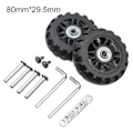 Pikkukuva 1 / 10: 2 kpl Vaihda pyörän matkalaukun pyörät 80MM*29.5MM-FA5- 80mm*29.5mm