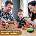 Miniatyrbild 4 av 5: 4-pack spelbuzzrar - Family Quarrel Buzzer med ljus och ljud