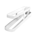 Miniatyrbillede 1 af 6: Rullende æg dispenser køleskab arrangører beholder opbevaringsboks automatisk glidende spiral æg holder hjem køkken gadgets White