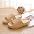 Miniatyrbillede 1 af 2: Kvindes Chunky Platform Sky Tøfler Khaki 38/39（250mm） Khaki