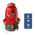 Miniatyrbild 1 av 5: Rymdraket Jet Sprinkler Roterande Stänk Lekande Vattenleksak