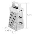 Miniatyrbilde 1 av 5: To-sidig rustfritt stål manuell mini grater for grønnsaker og ost med C