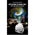 Miniatyrbillede 1 af 8: Galaxy projektor natlampe, 360° roterende justerbar fokus stjernehimmel projektionslys, velegnet til baby børns soveværelse loft/legeværelse/fest/bar
