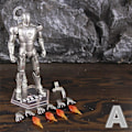 Pikkukuva 1 / 4: Zd Toys Marvel Iron Man Mk1 Mk2 Mk3 Mk4 Mk5 Mk6 Mk7 Mk42 Mk43 7\" Elokuva Actionfigur Iron-man Mark 1 2 3 4 5 6 7 42 43 Legends C MK2 A - Loose