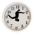 Miniatyrbillede 1 af 2: Inspireret Silly Walk Vægur Kreativ Lydløs Mute Ur Dekoration