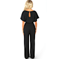 Miniatyrbillede 2 af 5: Dame Jumpsuit Romper Strandferie Body Raka ben Sort Black XL