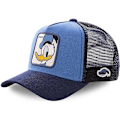 Pikkukuva 1 / 4: Mickey Snapback -puuvillainen baseball-lippis ja isän verkkopäähine / rekkakuskin hattu DONALD BLUE