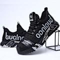 Miniatyrbild 1 av 5: Arbetssneakers med Ståltå, Herr Säkerhetsskor, Punkteringssäkra Arbetsskor, Stövlar, Mode Inde Black 47 Black