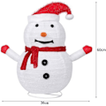 Miniatyrbilde 3 av 5: Julelysfigurer: LED-figurer av julenissen, snømann og pingvin