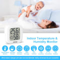 Miniatyrbillede 2 af 5: 2-pak termometer hygrometer smart temperatur fugtighedsmåler