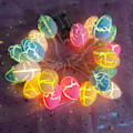 Miniatyrbilde 2 av 5: Påskeeggslyskjede, 3m 20 LED påskeeggslyskjede