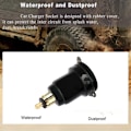 Miniatyrbillede 2 af 8: Motorcykel Aluminium DIN Hella Stik Dobbelt USB Hurtigoplader Adapter-FA3- A9