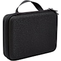 Miniatyrbillede 9 af 9: Basics - Mellemstor Actionkamera Beskyttelsesetui med indvendigt skum, bærbar og let, 22,9 x 17,8 x 6,4 cm, ensfarvet, sort D