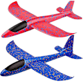 Miniatyrbillede 1 af 3: 2-pak flyvemaskiner legetøj, 19 stort kast skumplan, 2 flyvemaskiner, flyvende legetøj til børn, fødselsdag gaver til 3 4 5 6 7 8 9 10 11 12-årige drenge