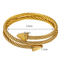 Miniatyrbillede 2 af 10: Lymfedrænerende magnetisk armbånd Crainoc Titaniumion Osimium Gold