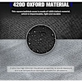 Pikkukuva 6 / 6: Erittäin kestävä ja vedenpitävä 210d neliömäinen poreallas suoja - UV-suoja - 218 x 218 x 30 cm (P x L x K) - Musta