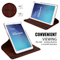 Miniatyrbillede 4 af 4: Cadorabo Etui til Samsung Galaxy Tab E (9,6\" tommer) SM-T561 - T560 i brunt - UDEN automatisk vækning