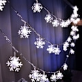 Pikkukuva 1 / 5: LED-valosarja Joulu lumikide valot 3 metriä 20LED (Valkoinen)