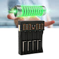 Pikkukuva 1 / 4: 4-paikkainen USB-lähtöinen LED-valolla varustettu älykäs yleislaturi 3,8V 3,7V Li Ion IMR 18650 26650 RCR123A 14500 16340 -akuille