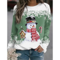 Miniatyrbild 1 av 2: Dam Jul Toppar Sn?gubbe Sweatshirts L?ng?rmad blus S