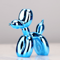 Miniatyrbillede 5 af 5: Nordisk Resin Hund Håndværk Galvanisering Ballon Hund Skulptur Hjem Dekorationer Moderne Stue Skrivebordspynt Red