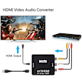 Miniatyrbild 4 av 5: CAIFU AV till HDMI-omvandlare, med USB-laddningskabel för PC Laptop Mini Xbox PS2 PS3 TV STB VHS VCR Kamera DVD