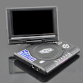 Miniatyrbillede 2 af 5: Bærbar DVD-afspiller med roterende skærm videospiller spil as the picture