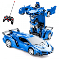 Miniatyrbild 1 av 3: Radiostyrd Transformers Bil Blå