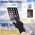 Miniatyrbilde 3 av 4: 4 par dam vinter touch screen hansker varme fleecefôrede strikkede hansker