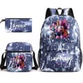 KPop Demon Hunters Backpack Students School Bag Pencil Case Shoulder Bag 3-piece Set _a A Lightning Blu-FA- Lightning Blue Style A