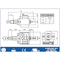 Pikkukuva 2 / 5: Italialainen ULKA-magneettiventtiilipumppu AC220V 16W Virtaus 50 CC Malli NME4D